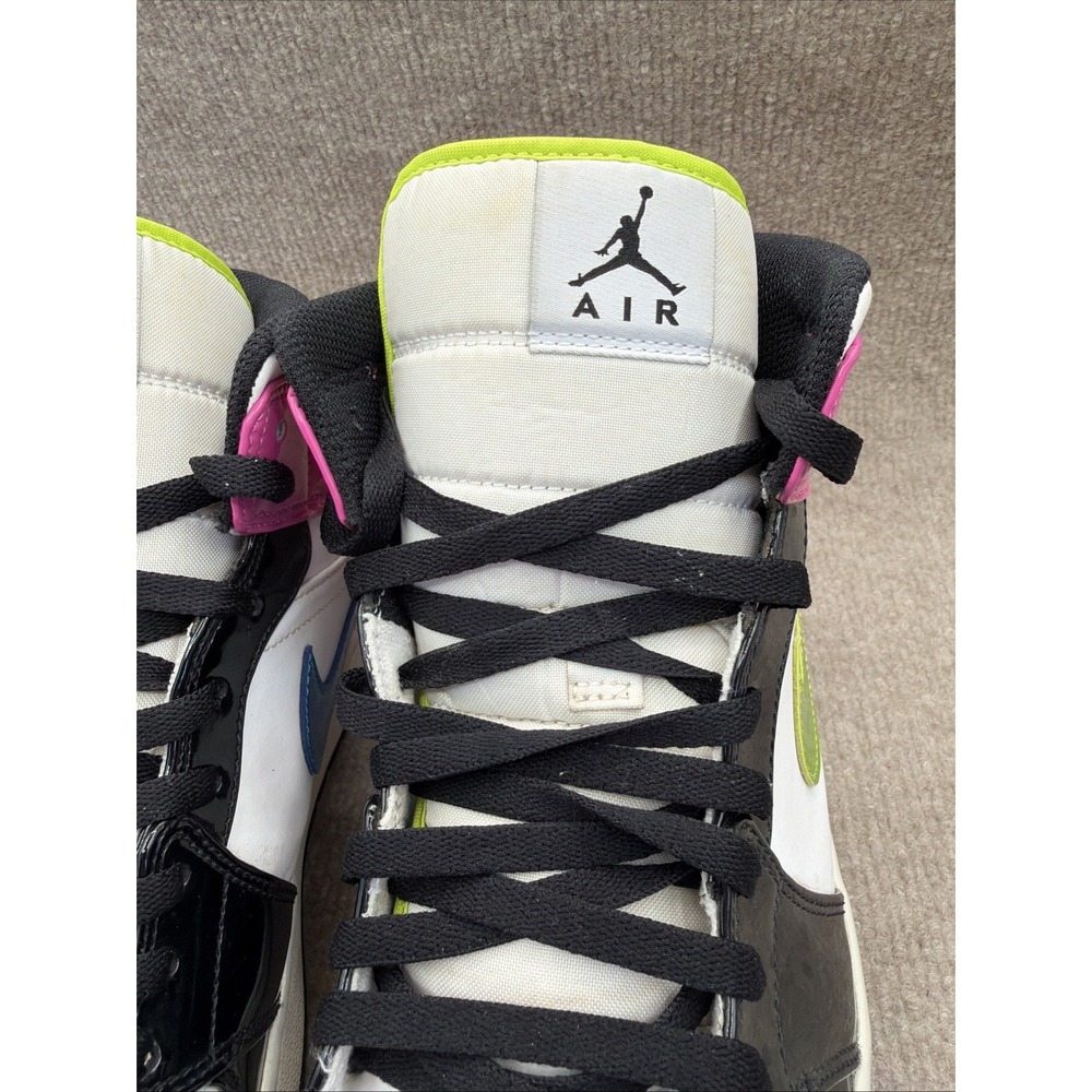 Nike Air Jordan 1 Mid SE Men's Size 12 US Cyber Pink CZ9834-100 Athletic Shoes - Picture 7 of 15